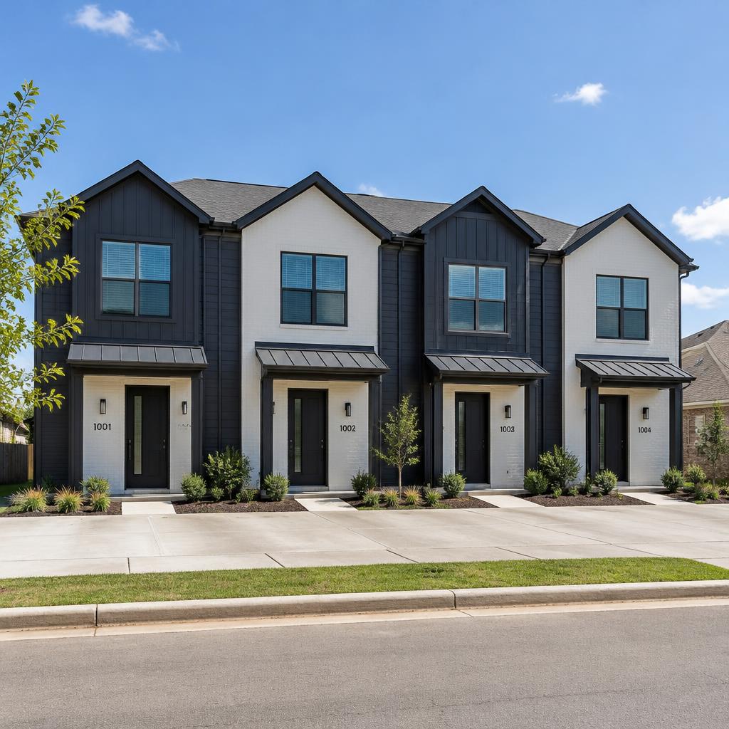 Modern multifamily residential exterior